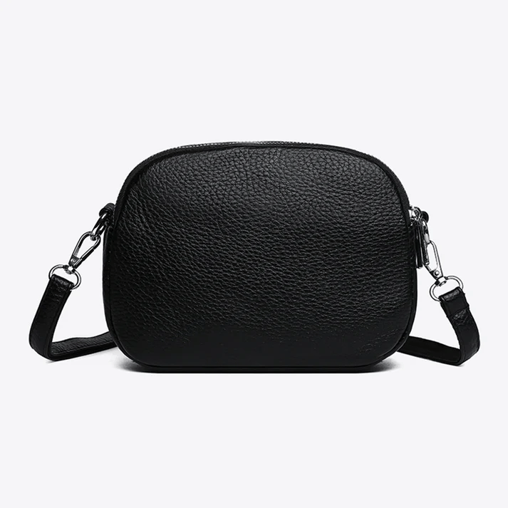 Crossbody Leather Lightweight Bag 'Aurora'™ | Stilren axelremsväska