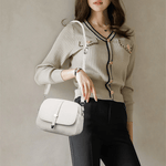 Crossbody Leather Lightweight Bag 'Aurora'™ | Stilren axelremsväska