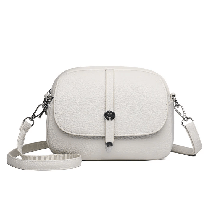 Crossbody Leather Lightweight Bag 'Aurora'™ | Stilren axelremsväska
