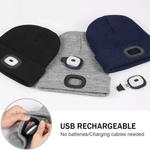 Ultra Smart LED Hat™ | Uppladdningsbar upplyst mössa