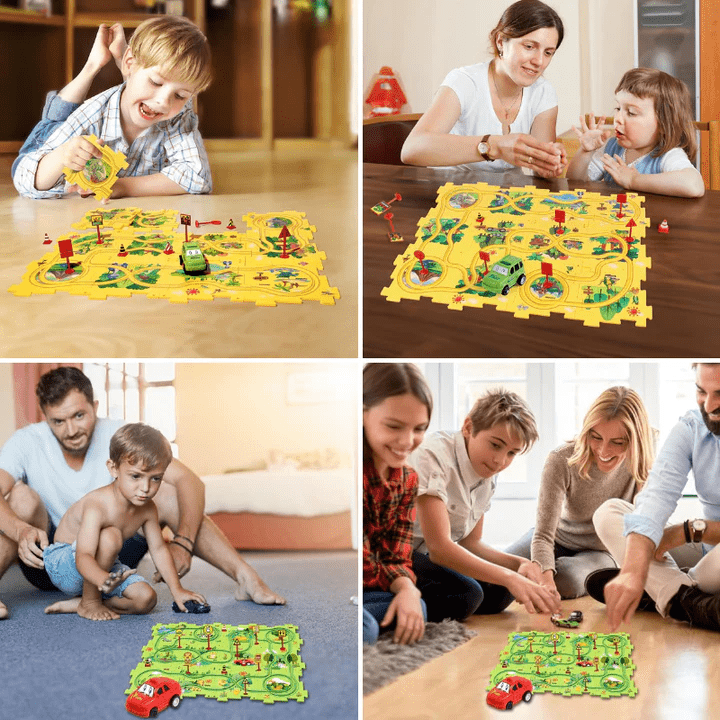 DIY Race Track Puzzle™ | Racerbana och pussel i 1